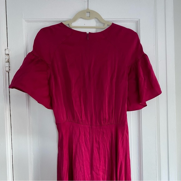 A.L.C. Asymmetrical Berry Tilly Dress Size 6 - Picture 8 of 9